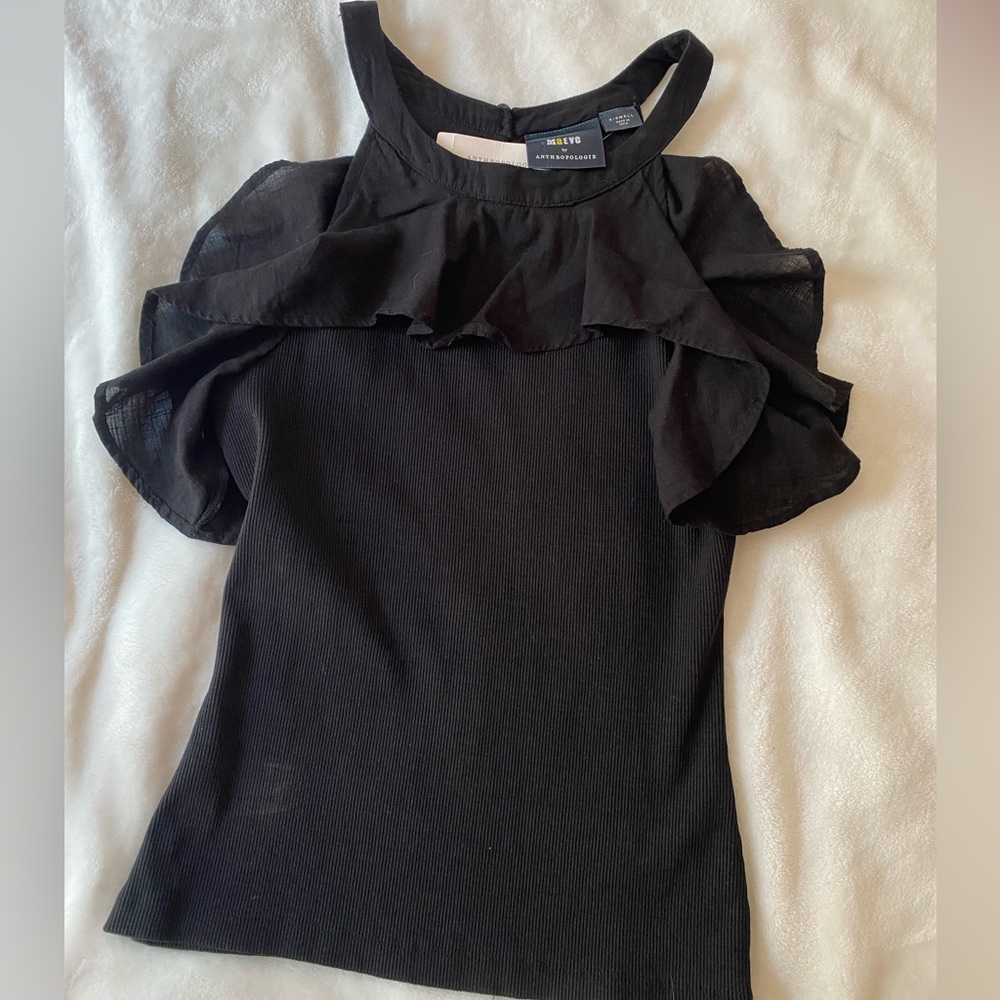 nwt anthropologie maeve ruffled tank top